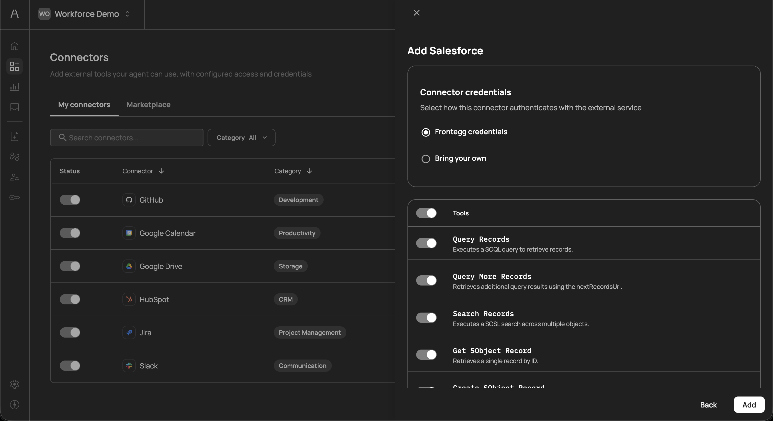 Frontegg credentials
